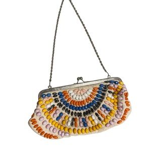 Colorful Beaded Women's Clutch